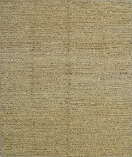 Braided Rug 8'1'' x 10'1'' Beige Jute Contemporary Handwoven Carpet
