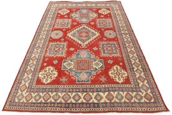 Kazak Rug 11'1'' x 15'1'' Red Wool Tribal Hand-Knotted Oriental Carpet
