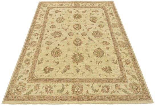 Ziegler Rug 8'1'' x 10'1'' Beige Wool Traditional Hand-Knotted Oriental Carpet