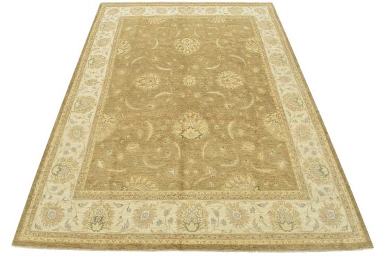 Ziegler Rug 8'2'' x 10'5'' Brown Wool Traditional Hand-Knotted Oriental Carpet
