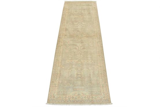 Ziegler Runner 2'9'' x 7'11'' Tan Wool Modern Hand-Knotted Oriental Rug