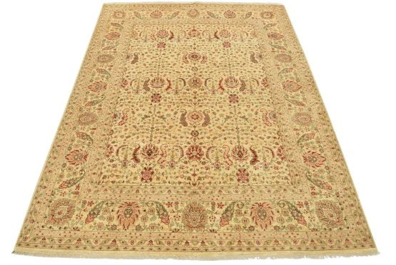 Ziegler Rug 8'2'' x 10'1'' Beige Wool Traditional Hand-Knotted Oriental Carpet