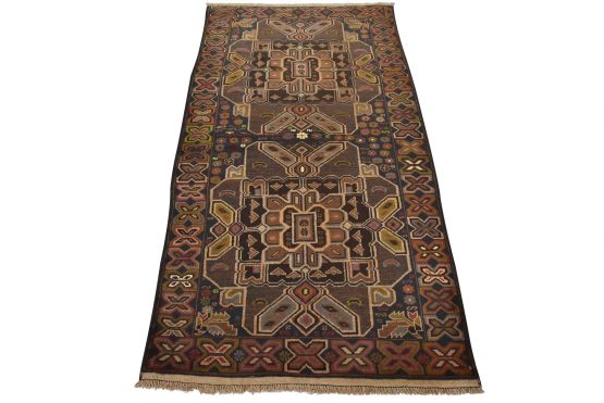Baloch Rug 4' x 7' Blue Wool Vintage Tribal Hand-Knotted Oriental Carpet