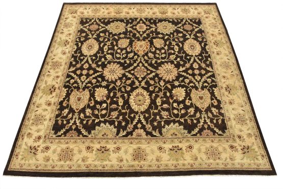 Ziegler Rug 11'11'' x 12'2'' Brown Wool Traditional Hand-Knotted Oriental Carpet