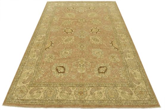 Ziegler Rug 9'1'' x 12'2'' Beige Wool Traditional Hand-Knotted Oriental Carpet