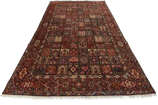 Bakhtiari Rug 11'5'' x 17'1'' Multicolor Wool Semi-Antique Hand-Knotted Carpet