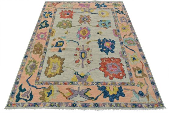 Anatolia Rug 11'11'' x 14'7'' Blue Wool Modern Hand-Knotted Oriental Carpet