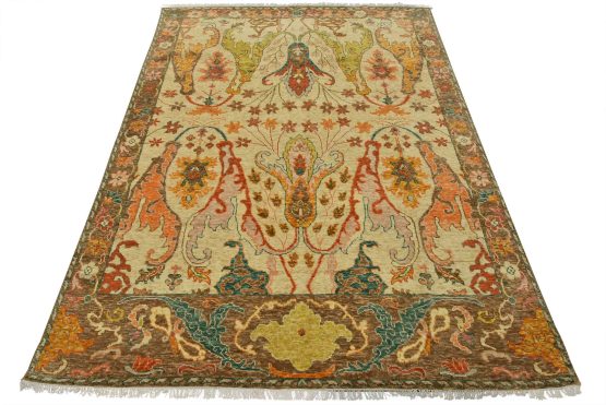 Anatolia Rug 8'3'' x 10'2'' Beige Wool Traditional Hand-Knotted Oriental Carpet