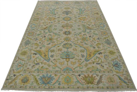 Anatolia Rug 9'2'' x 12' Gray Wool Modern Hand-Knotted Oriental Carpet