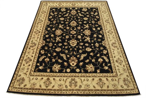 Ziegler Rug 8'2'' x 9'11'' Blue Wool Traditional Hand-Knotted Oriental Carpet
