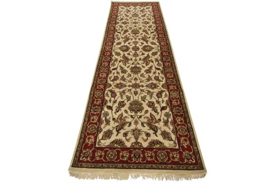 Agra Runner 4'1'' x 11'11'' Gray Wool Traditional Hand-Knotted Oriental Rug