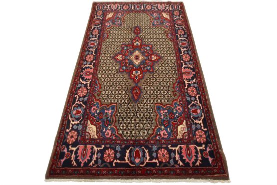 Kolyai Rug 4'11'' x 8'4'' Gray Wool Vintage Tribal Hand-Knotted Carpet