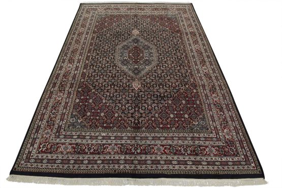 Bidjar Rug 8'11'' x 12'5'' Blue Wool Traditional Hand-Knotted Oriental Carpet